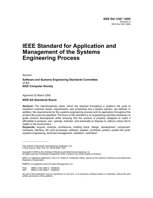 IEEE 1220-2005 pdf