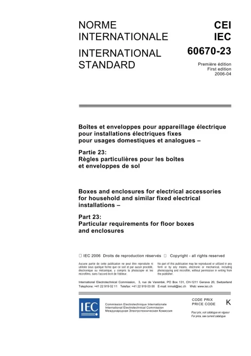 IEC 60670-23 Ed. 1.0 b:2006 pdf