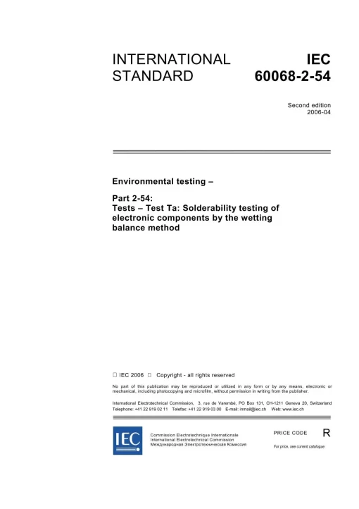 IEC 60068-2-54 Ed. 2.0 en:2006 pdf