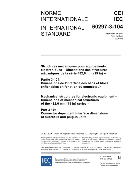 IEC 60297-3-104 Ed. 1.0 b:2006 pdf