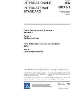 IEC 60745-1 Ed. 4.0 b:2006 pdf