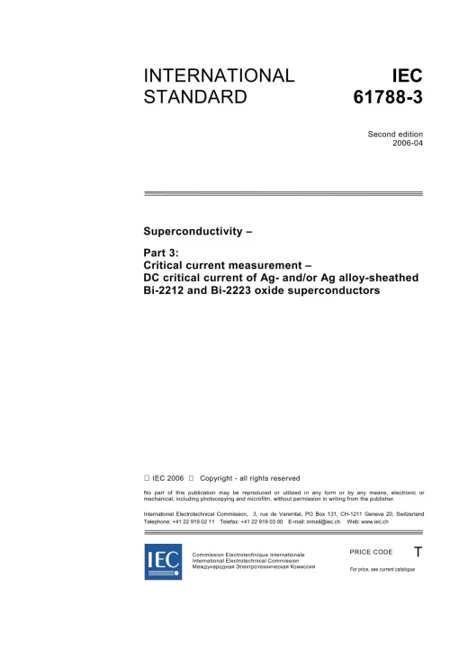 IEC 61788-3 Ed. 2.0 en:2006 pdf