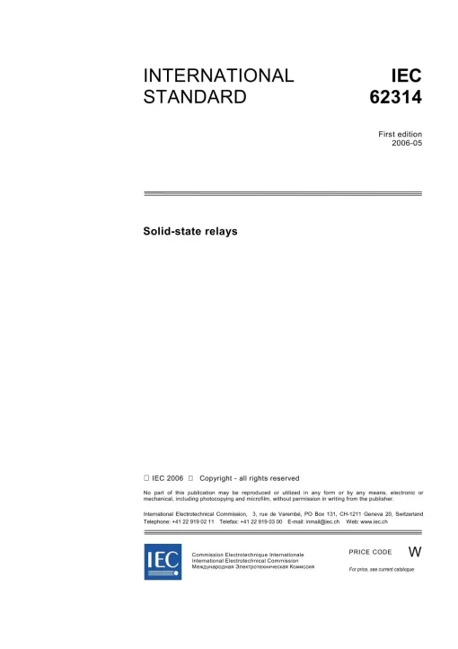 IEC 62314 Ed. 1.0 en:2006 pdf