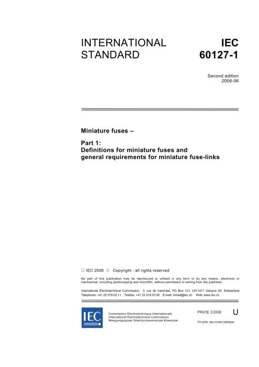 IEC 60127-1 Ed. 2.0 en:2006 pdf