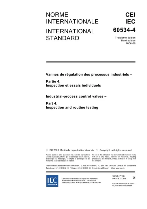 IEC 60534-4 Ed. 3.0 b:2006 pdf