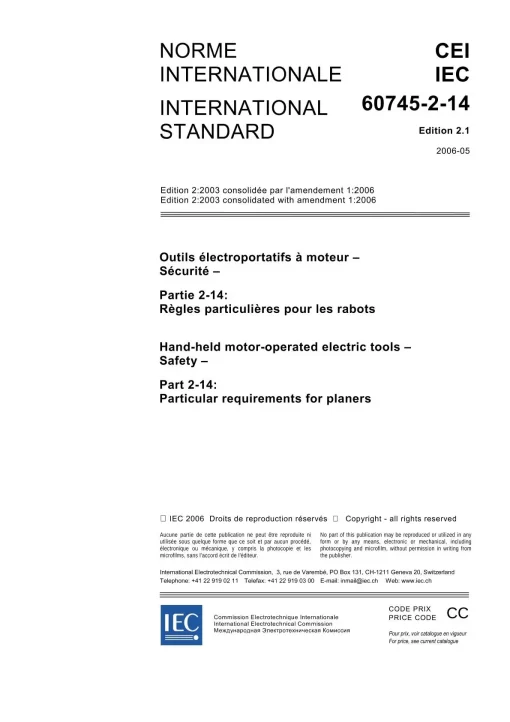 IEC 60745-2-14 Ed. 2.1 b:2006 pdf