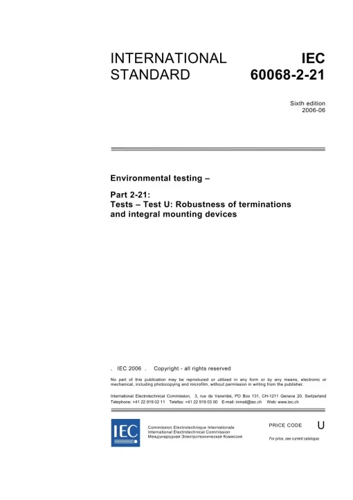 IEC 60068-2-21 Ed. 6.0 en:2006 pdf