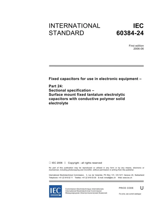 IEC 60384-24 Ed. 1.0 en:2006 pdf