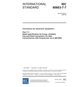 IEC 60603-7-7 Ed. 2.0 en:2006 pdf