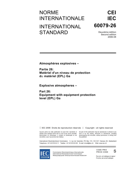 IEC 60079-26 Ed. 2.0 b:2006 pdf