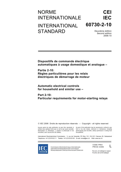 IEC 60730-2-10 Ed. 2.0 b:2006 pdf