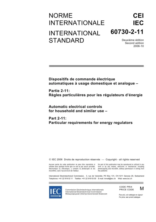 IEC 60730-2-11 Ed. 2.0 b:2006 pdf