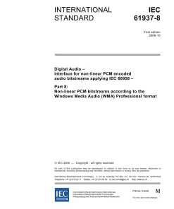 IEC 61937-8 Ed. 1.0 en:2006 pdf