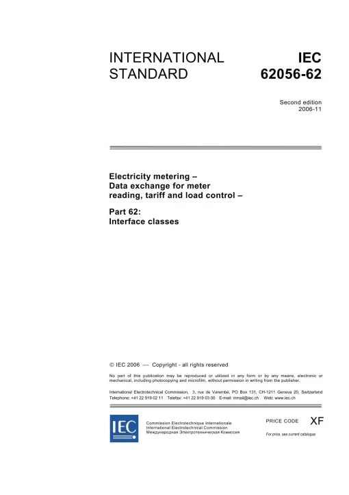 IEC 62056-62 Ed. 2.0 en:2006 pdf