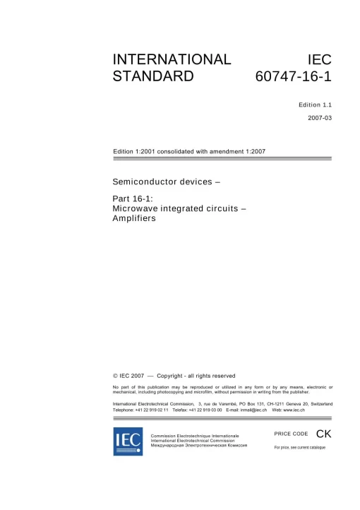 IEC 60747-16-1 Ed. 1.1 en:2007 pdf