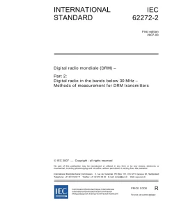 IEC 62272-2 Ed. 1.0 en:2007 pdf