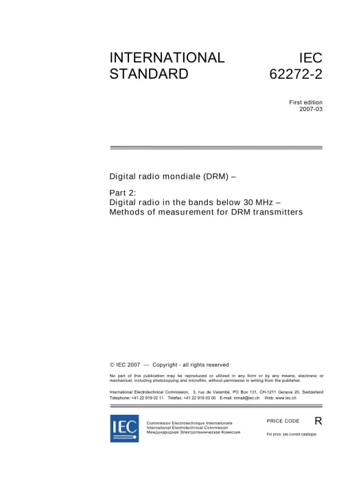 IEC 62272-2 Ed. 1.0 en:2007 pdf