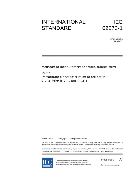 IEC 62273-1 Ed. 1.0 en:2007 pdf