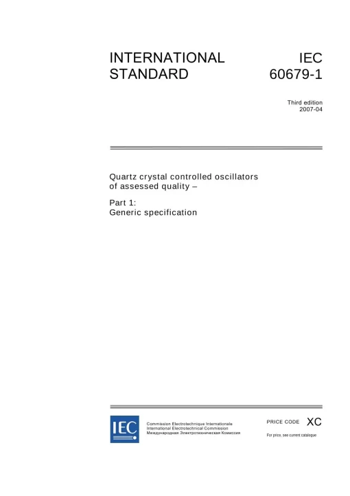 IEC 60679-1 Ed. 3.0 en:2007 pdf