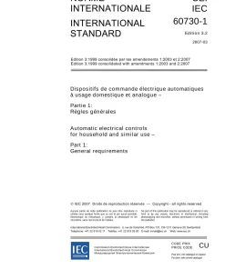 IEC 60730-1 Ed. 3.2 b:2007 pdf