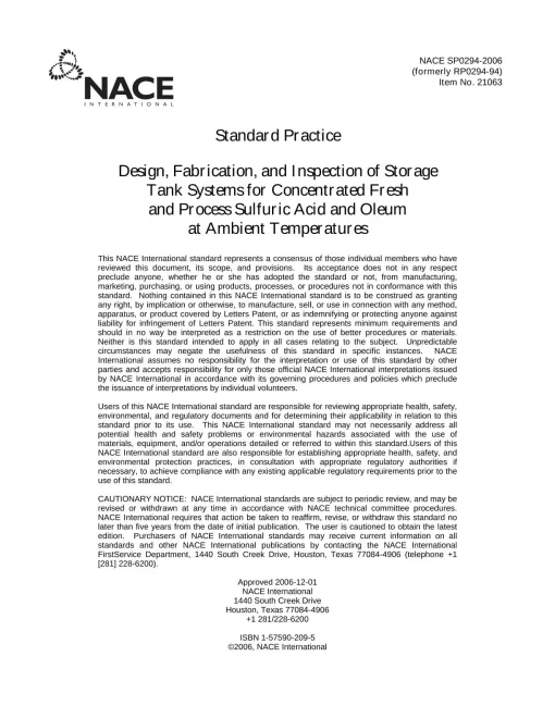 NACE SP0294-2006 pdf