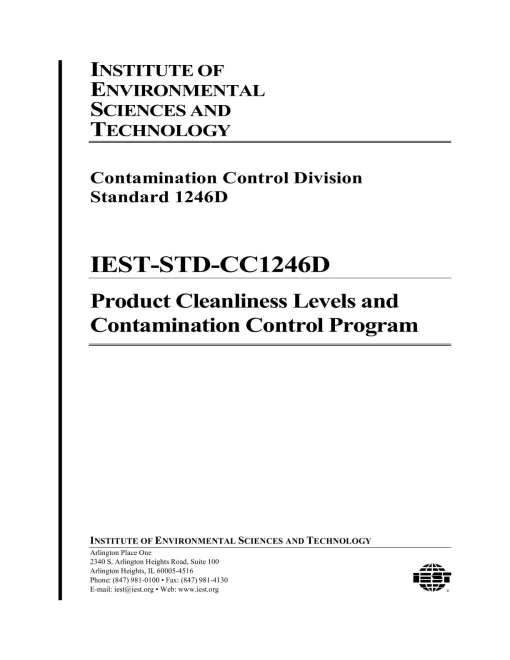 IEST STD-CC1246D pdf