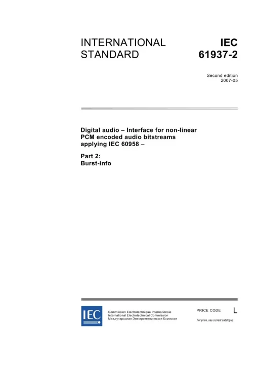 IEC 61937-2 Ed. 2.0 en:2007 pdf