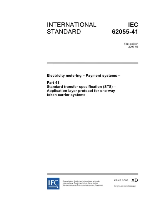 IEC 62055-41 Ed. 1.0 en:2007 pdf