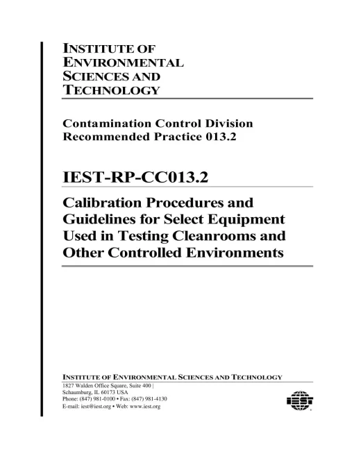 IEST RP-CC013.2 pdf