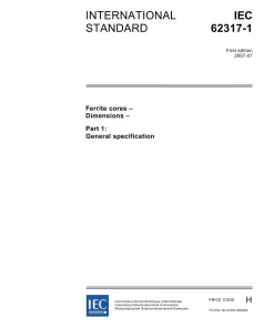 IEC 62317-1 Ed. 1.0 en:2007 pdf