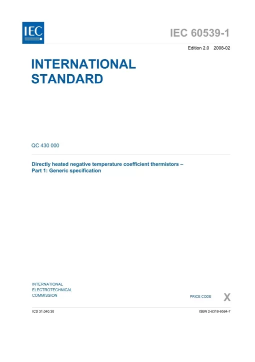 IEC 60539-1 Ed. 2.0 en:2008 pdf