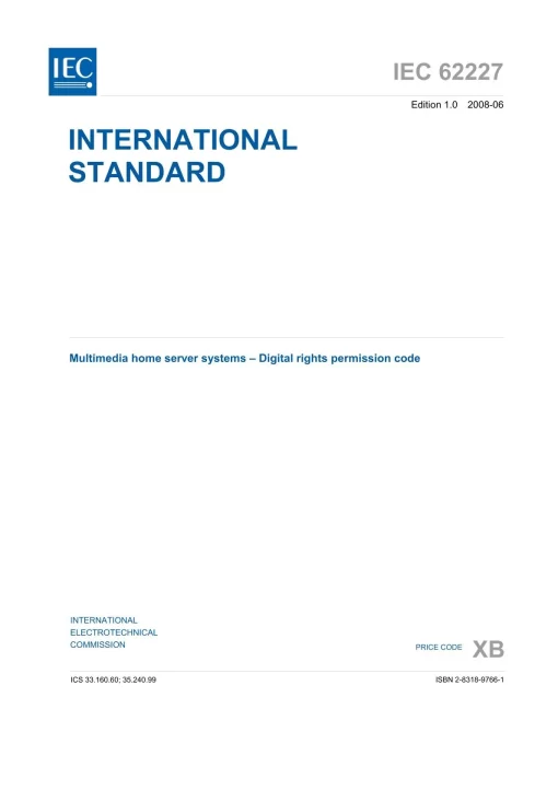 IEC 62227 Ed. 1.0 en:2008 pdf