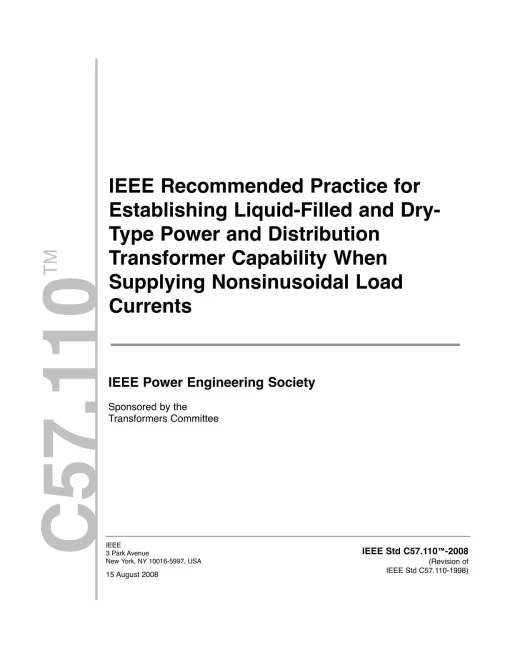 IEEE C57.110-2008 pdf