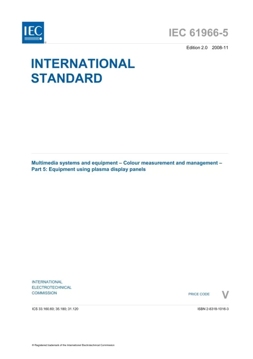 IEC 61966-5 Ed. 2.0 en:2008 pdf