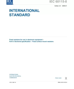 IEC 60115-8 Ed. 2.0 en:2009 pdf