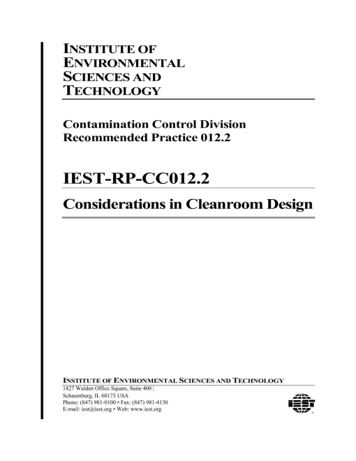 IEST RP-CC012.2 pdf