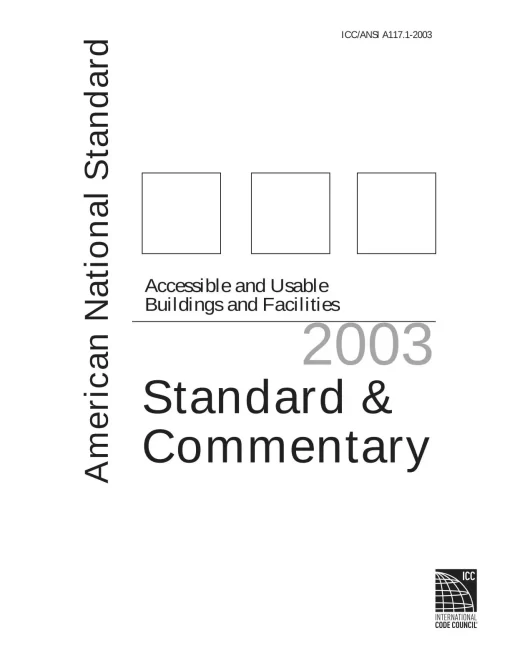 ICC A117.1-2003 and Commentary pdf