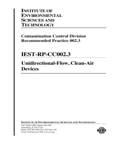 IEST RP-CC002.3 pdf