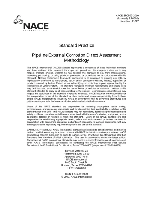 NACE SP0502-2010 pdf