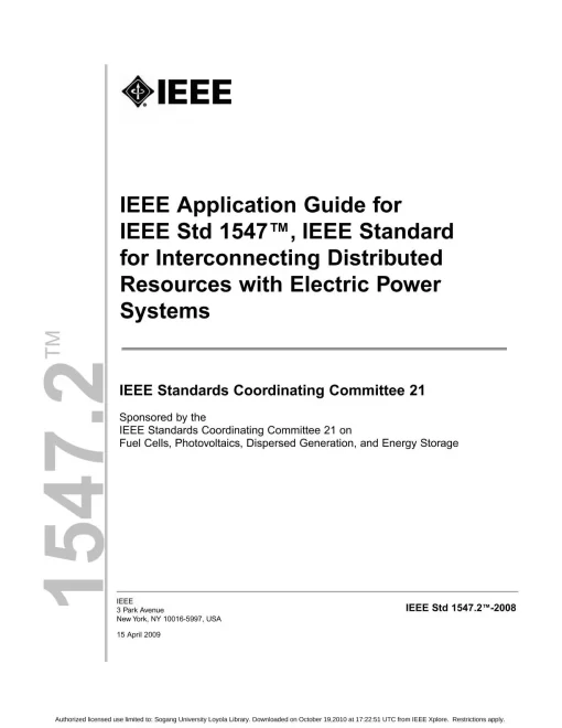 IEEE 1547.2-2008 pdf