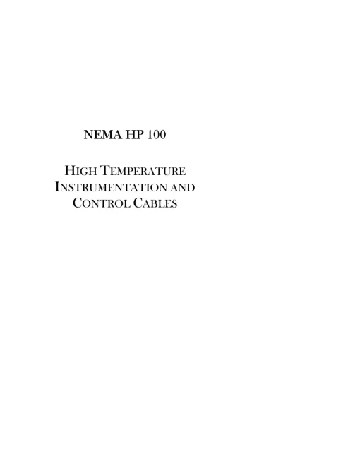 NEMA HP 100-1991 (R1999, R2005, R2010) Series (HP 100-100.4) pdf