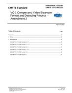 SMPTE ST 421M:2006 - Amendment 2:2011 pdf