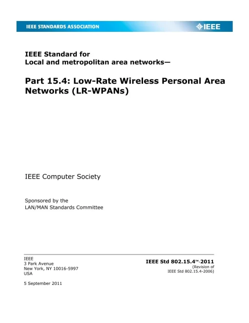 IEEE 802.15.4-2011 pdf