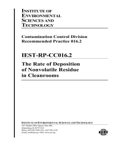 IEST RP-CC016.2 pdf