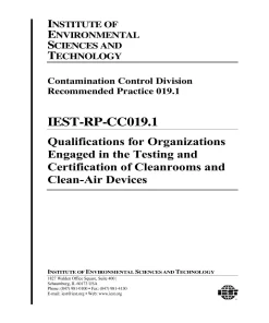 IEST RP-CC019.1 pdf