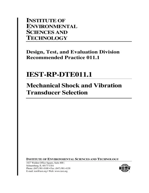 IEST RP-DTE011.1 pdf