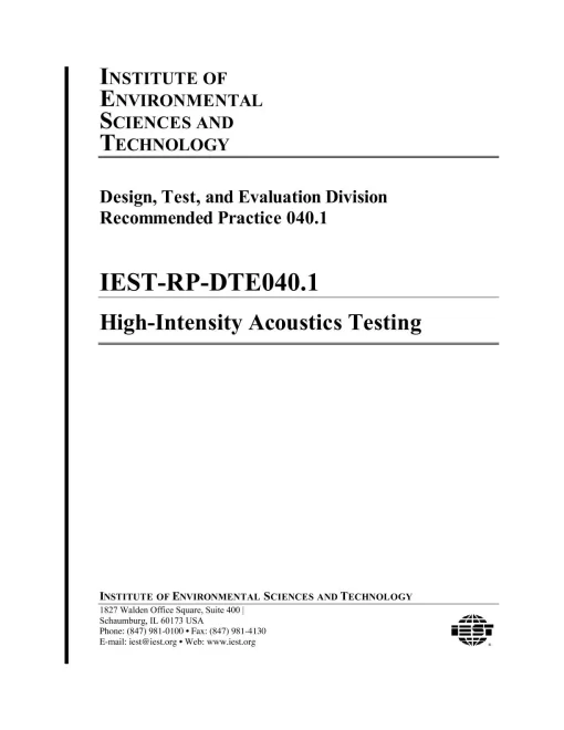 IEST RP-DTE040.1 pdf