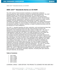 2011 IEEE 1547 Standards Series on CD-ROM pdf