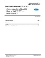 SMPTE RP 2052-10:2012 Amendment 1:2012 pdf