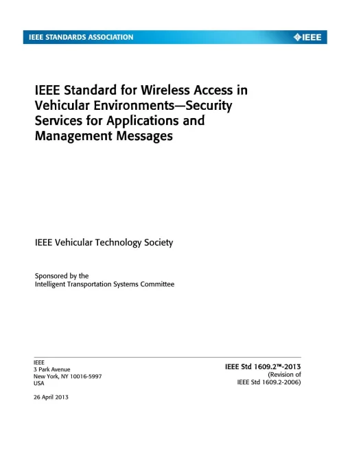 IEEE 1609.2-2013 pdf